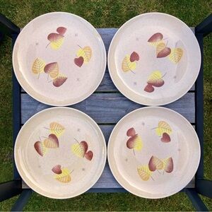 Vintage Vernonware by Metlox Sherwood dinner plates set of 4